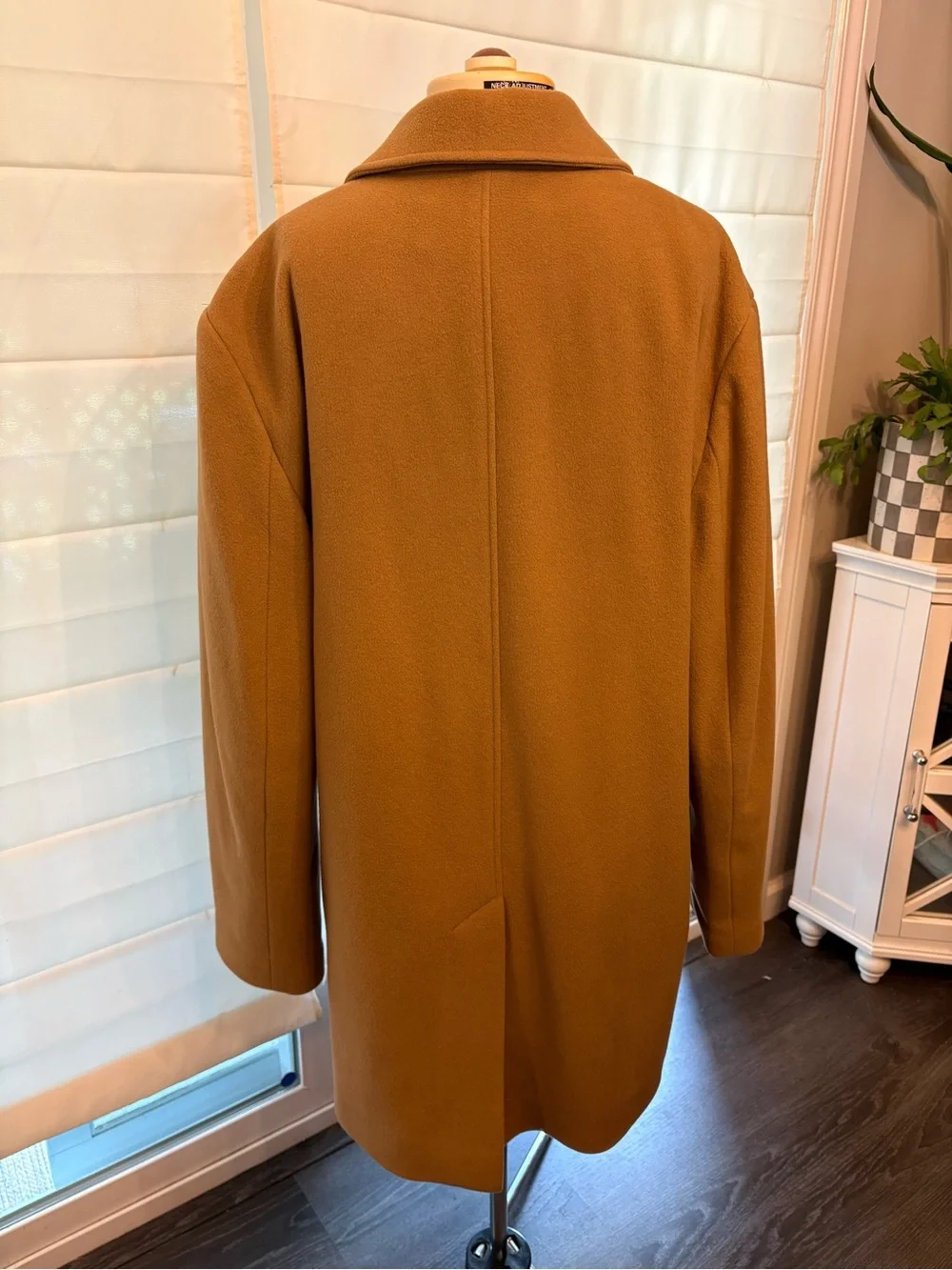 Banana Republic Men's Wool and Cashmere Pea Coat in Camel Brown